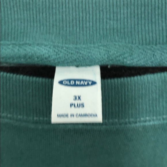 Old Navy Teal and Green tie dye style Sweatshirt - Picture 2 of 3
